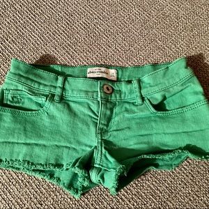 Abercrombie kids green shorts size 14